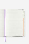B5 Hard Lined Notetaker Notebook, OLIVE PLAID - example image 2