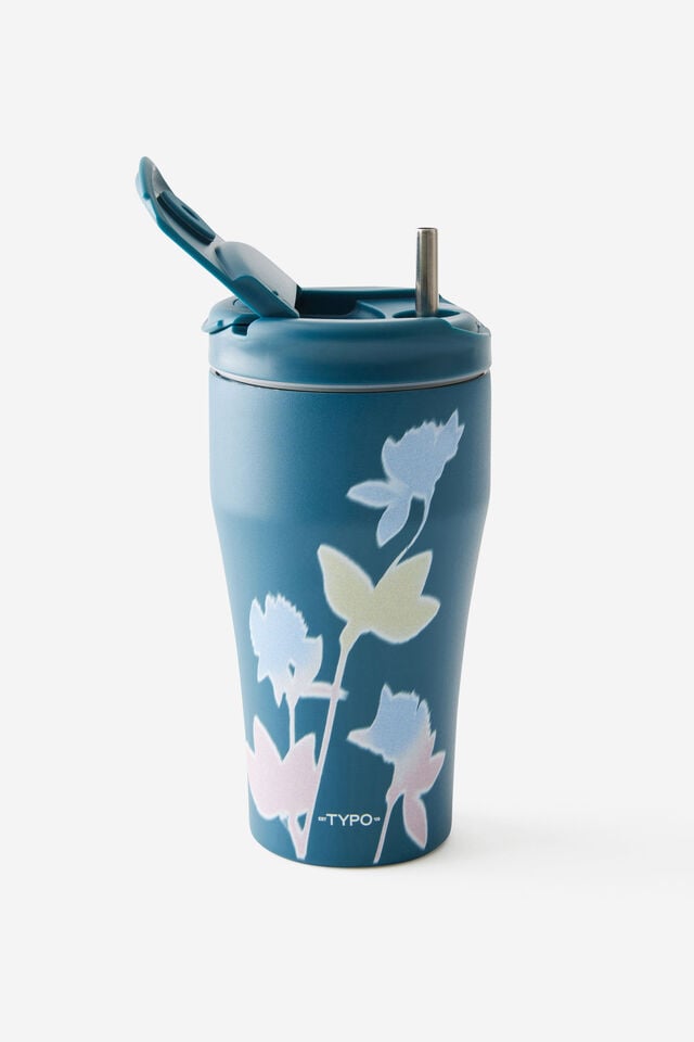 Loft Smoothie Cup 700Ml, ABSTRACT FLORAL/NORTH SEA