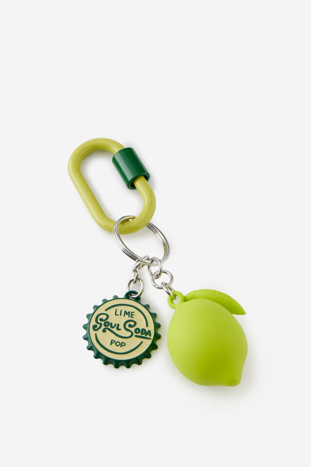 Carabiner Keychain, LIME POP
