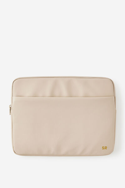 Personalised Pro 16 Inch Laptop Case, CHAI LATTE