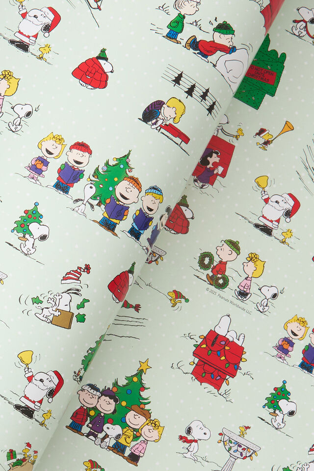 Christmas Wrapping Paper Roll, LCN PEA SNOOPY CHRISTMAS