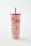 Collab Metal Smoothie Cup, LCN DOO DOODLE BOY / INNER PEACE - alternate image 1