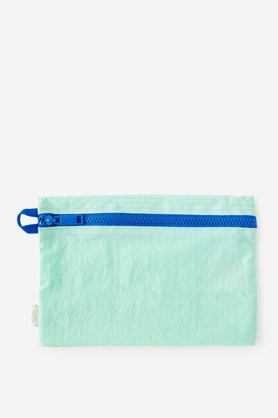 Zip Up Grid Pencil Case, JELLY MINT & BERRY