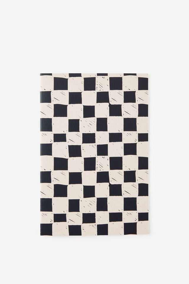 A5 3 Pack Lined Notebooks, SAUSAGE DOG CHECKS