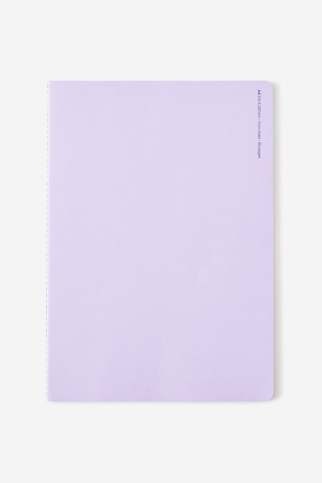 A4 Stitch Notebook, ORCHID