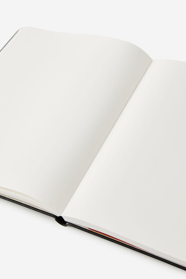 Personalised B5 Hard Cover Plain Notebook, BLACK
