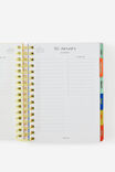 2027 A5 Daily Bright Days Diary, STRAWBERRY MILK DITSY CELESTIAL - example image 4