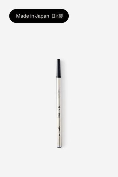 0.5 Mm Ceramic Rollerball Refill, BLACK