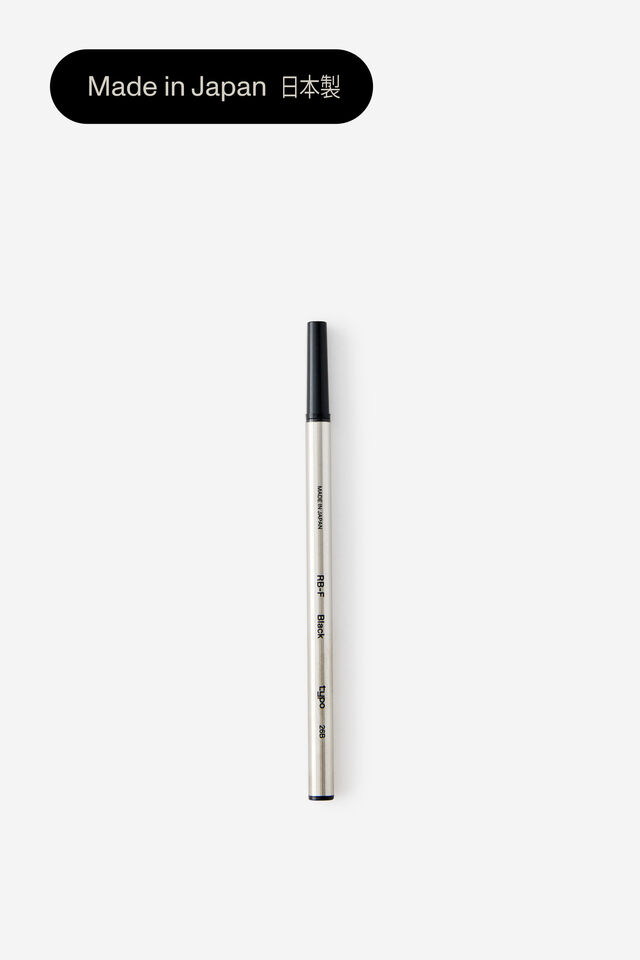 0.5 Mm Ceramic Rollerball Refill, BLACK