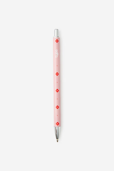 Print Play Ballpoint Pen, STRAWBERRY MILK DITSY