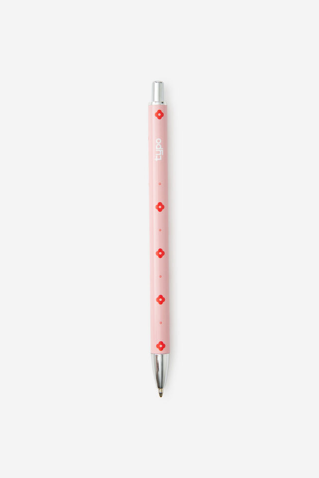 Print Play Ballpoint Pen, STRAWBERRY MILK DITSY