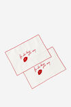 Linen Napkin Set Of 2, THINGS GET MESSY - example image 1