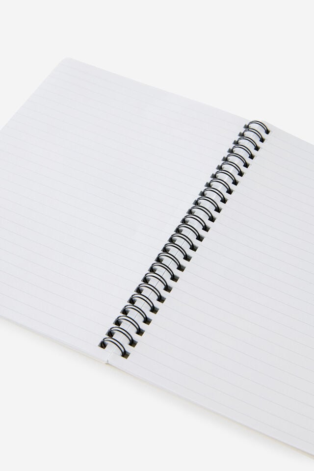 A5 Spiral Notebook, ECRU SHAPES