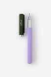 Facet-Nating Rollerball Capped Pen, ORCHID OLIVE - example image 2