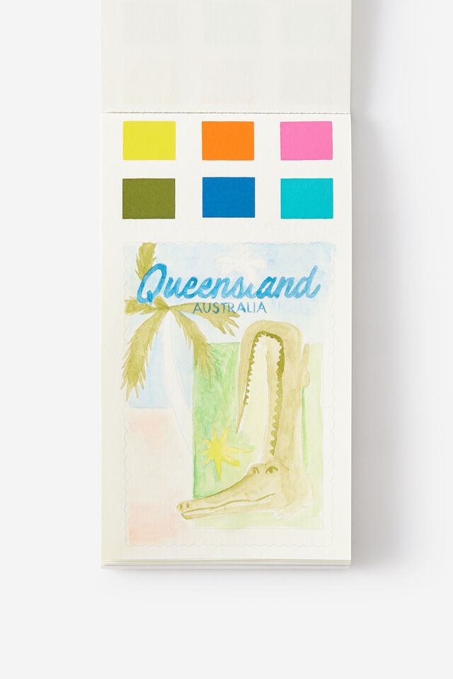 Watercolour Postcard Pad, PAINTING POSTCARDS