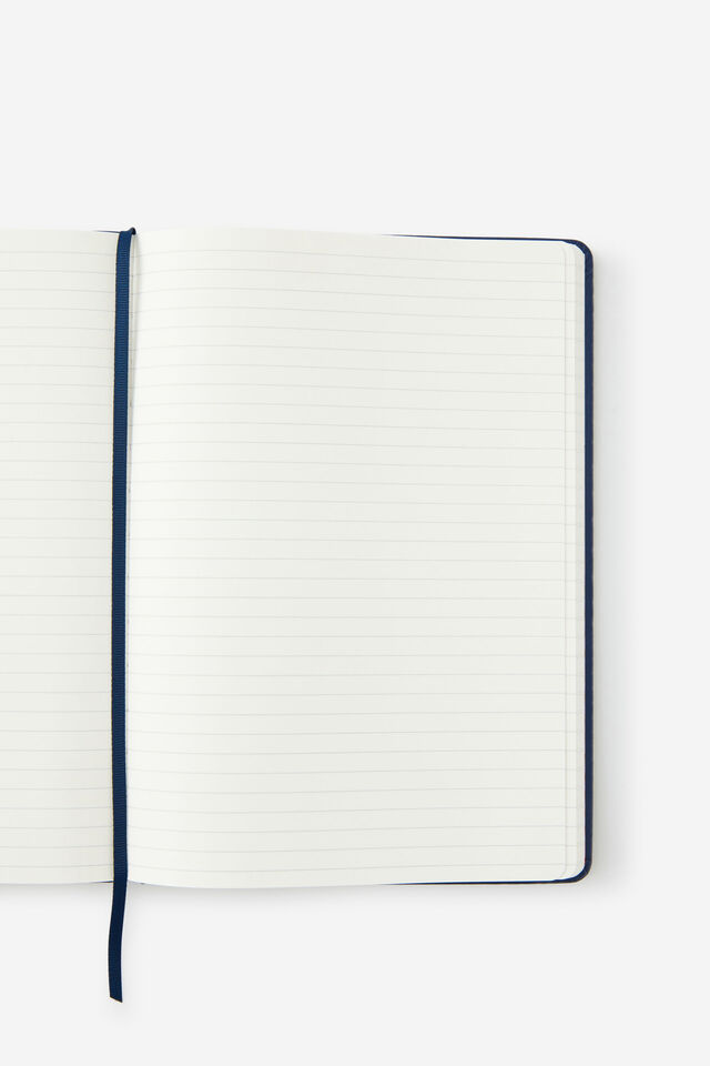 B5 Hard Lined Notetaker Notebook, DEEP SPACE