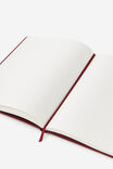 A5 Hard Lined Notetaker Notebook, CABERNET - example image 3