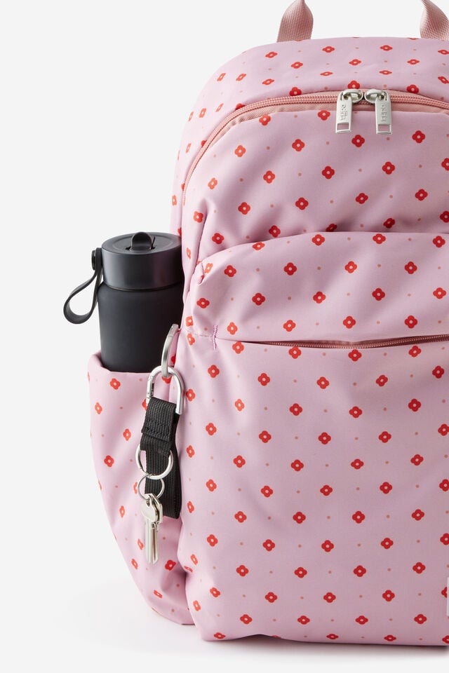 Mode Backpack, STRAWBERRY MILK RETRO FLORAL DITSY