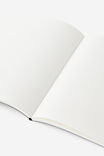 A5 Soft Cover Plain Notebook, BLACK - alternate image 3