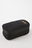 Personalised Arlow Canvas Pencil Case, BLACK - alternate image 1