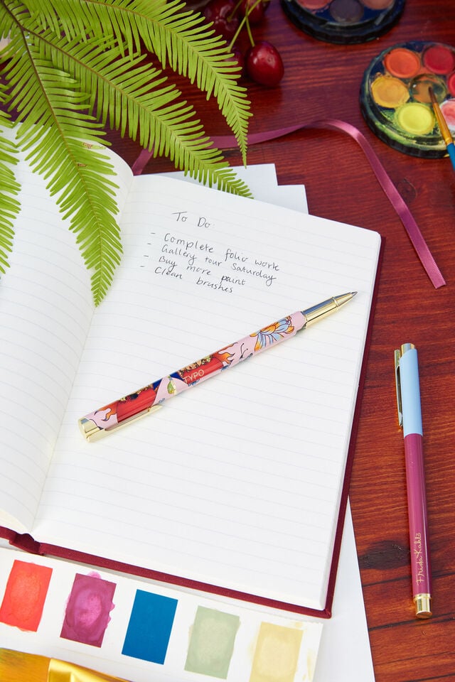 Boxed Capped Rollerball Pen, LCN FRIDA PATTERN
