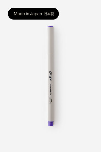 0.3Mm Fine Tip Pen, LAVENDER