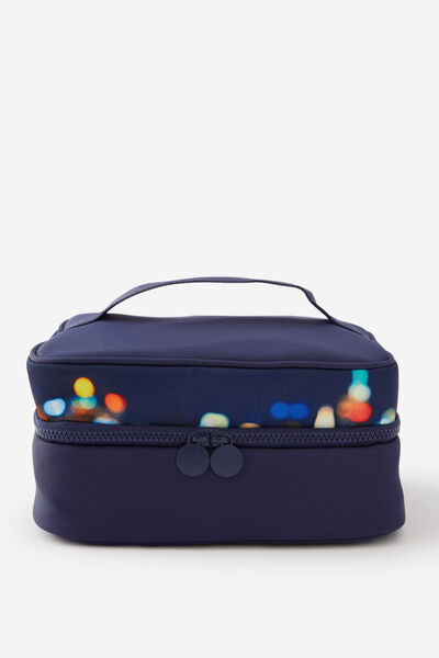3 Fold Hanging Cosmetic Case, BOKEH/MIDNGIHT