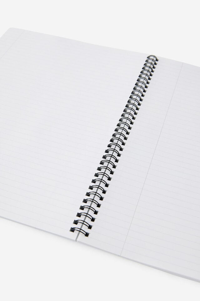 A4 Spiral Lined Notebook, BLUE SKIES