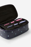 Premium Arlow Pencil Case, DITSY PANSY MIDNIGHT - alternate image 2