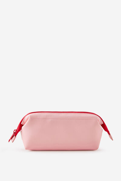 Compact Pu Pencil Case, STRAWBERRY MILK
