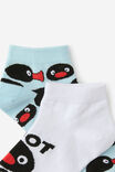 2 Pk Of Ankle Socks, LCN MAT PINGU (M/L) - alternate image 2