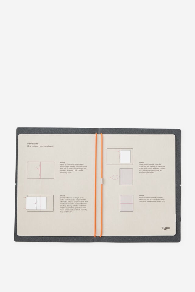 A5 Notebook Cover, CHROME