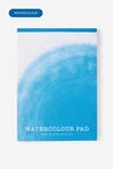 A4 Watercolour Art Pad, AZURE WATERCOLOUR - example image 1