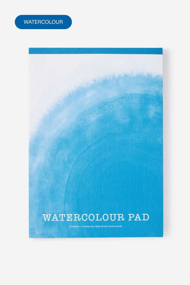 A4 Watercolour Art Pad, AZURE WATERCOLOUR