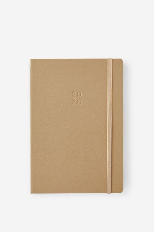 Personalised 2026 A5 Daily Hard Metro Diary, Chai
