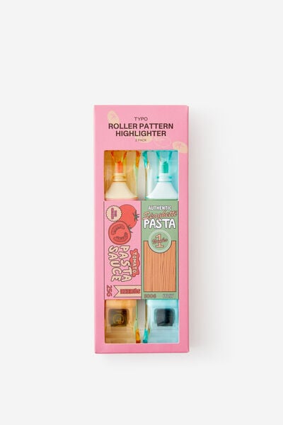 Roller Stamp Highlighter, PASTA TOMATO