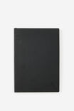 A5 Soft Cover Plain Notebook, BLACK - alternate image 1