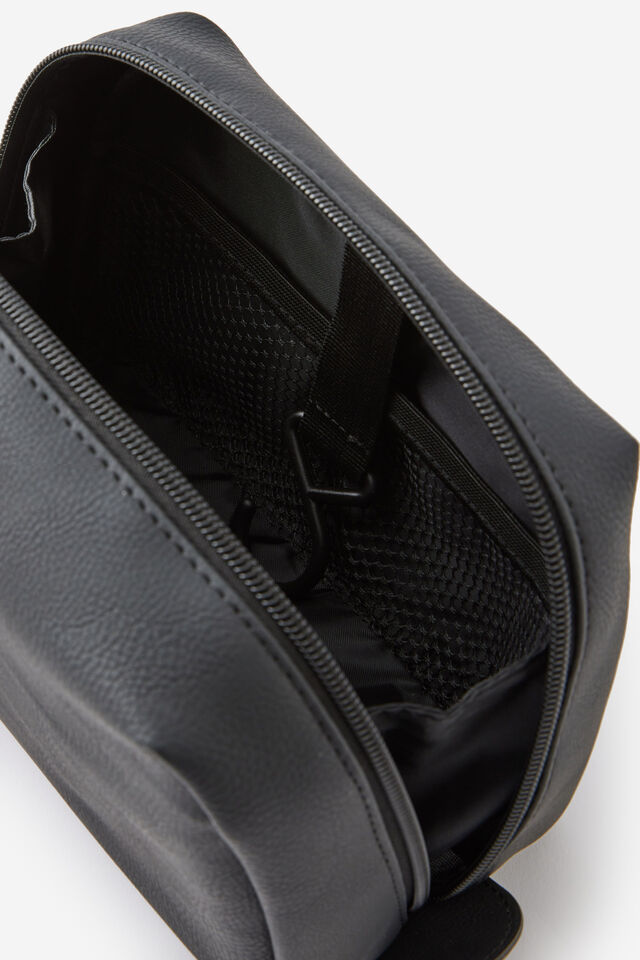 Toiletry Wash Bag, BLACK