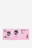 Luxe Nice Card, CHEERS TO YOU COCKTAIL PINK POP-OUT! - alternate image 2