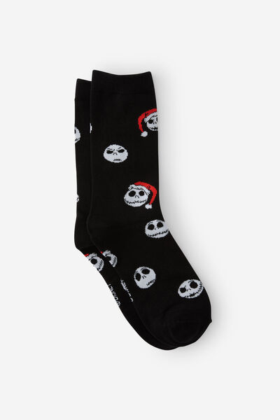 Christmas Novelty Socks, LCN DIS NIGHTMARE BEFORE CHRISTMAS (M/L)