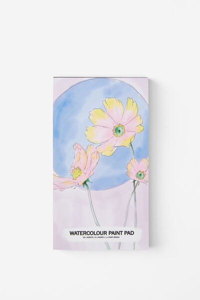 Mini Watercolour Paint Pad, NATIVE FLORALS