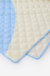 Quilted Picnic Rug, BLUE SKIES WAVY - alternate image 2