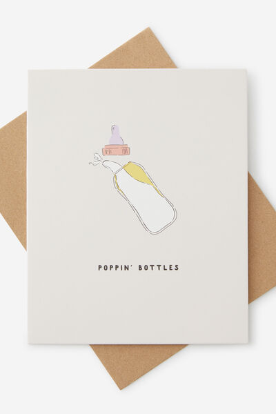 Baby Card, POPPIN BOTTLES