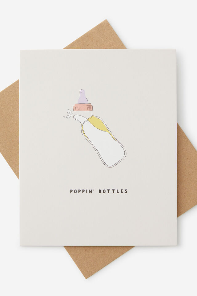 Baby Card, POPPIN BOTTLES