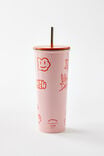 Collab Metal Smoothie Cup, LCN DOO DOODLE BOY / INNER PEACE - alternate image 2