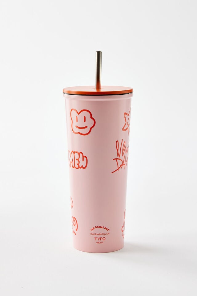 Collab Metal Smoothie Cup, LCN DOO DOODLE BOY / INNER PEACE