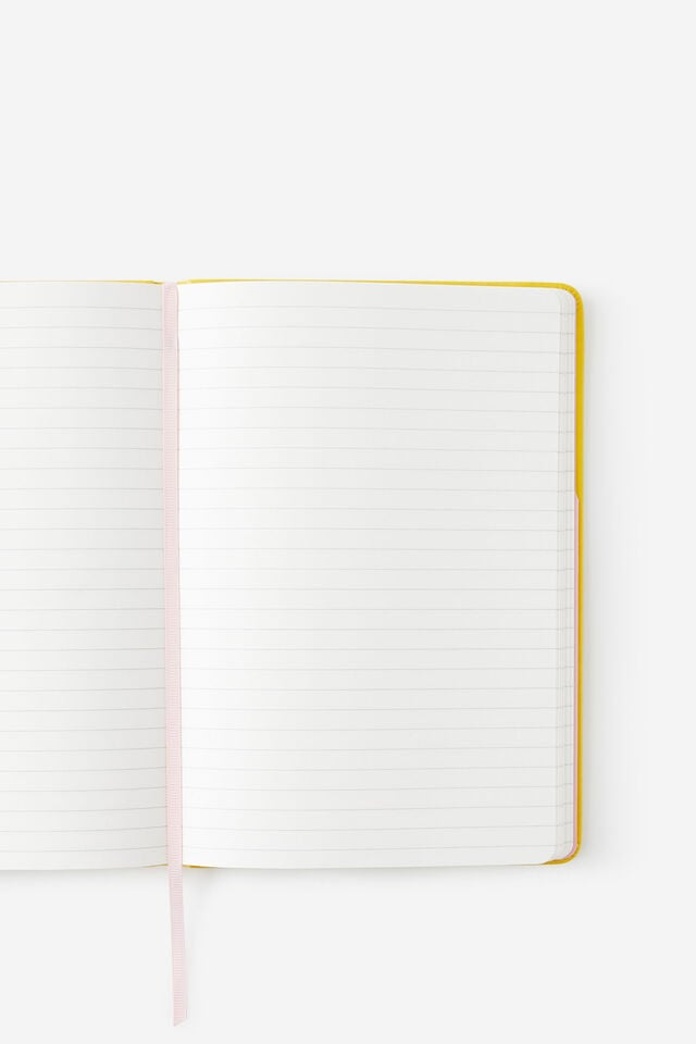 A5 Hard Lined Notetaker Notebook, WASABI STRAWBERRY MILK
