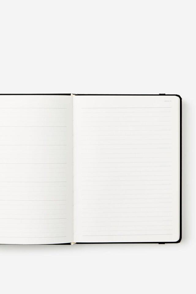 2026 B6 Weekly Hard Metro Diary, Black