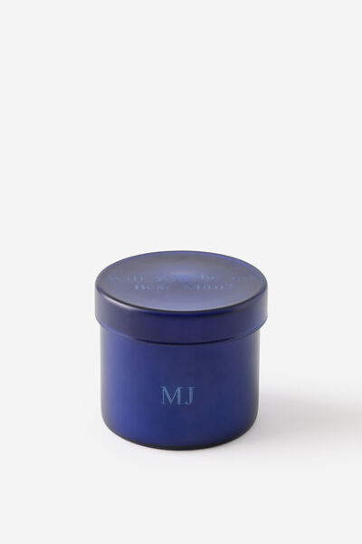 Personalised Frosted Glass Candle - Audio Dreamer, AUDIO DREAMER BLUE