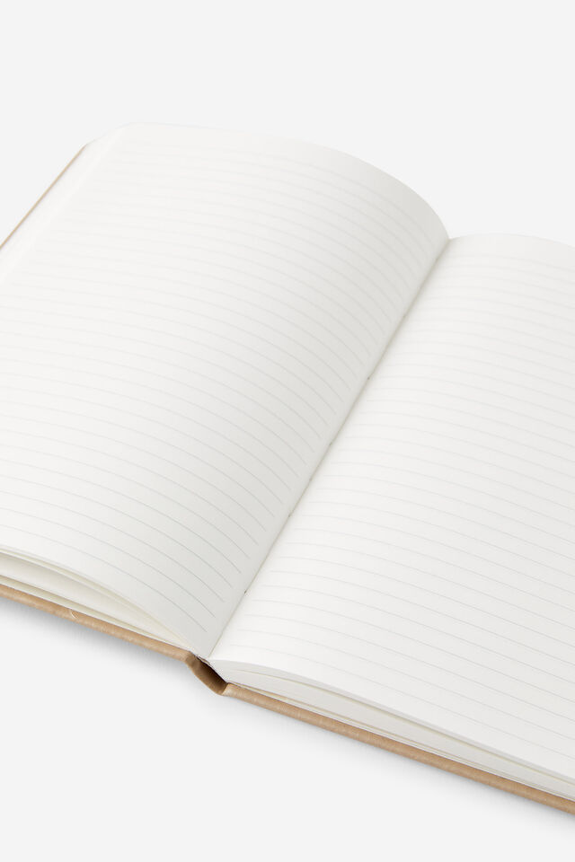 Personalised Metro A5 Hard Lined Notebook, Chai